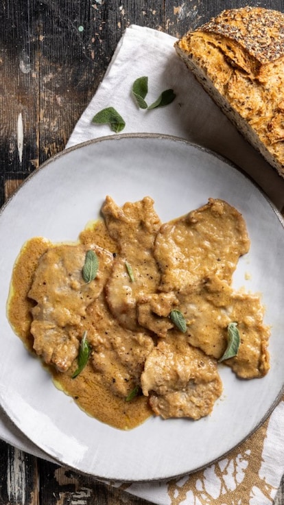Scaloppine di vitello alla senape