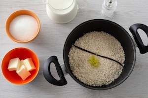 Preparazione Torta di riso e cacao - Fase 1