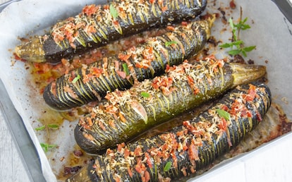 Zucchine Hasselback