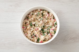 Preparazione Insalata di avena, salmone e ravanelli - Fase 3
