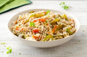 Preparazione Insalata di cereali con pollo e peperoni grigliati - Fase 4