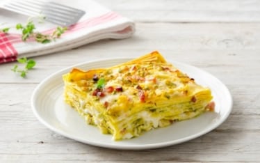 Lasagne ai pistacchi e taleggio