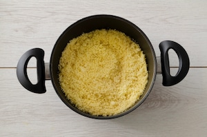 Preparazione Tortini di cous cous, merluzzo e pomodorini al finocchietto - Fase 1