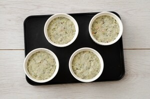 Preparazione Tortini di cous cous, merluzzo e pomodorini al finocchietto - Fase 4