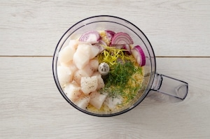 Preparazione Tortini di cous cous, merluzzo e pomodorini al finocchietto - Fase 2