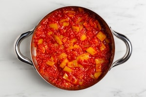 Preparazione Uova affogate con ratatuia di zucchine e peperoni - Fase 2