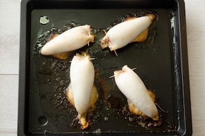 Preparazione Calamari ripieni al forno - Fase 3