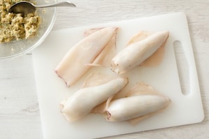 Preparazione Calamari ripieni al forno - Fase 2