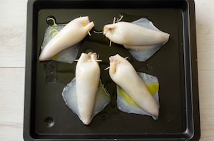 Preparazione Calamari ripieni al forno - Fase 2