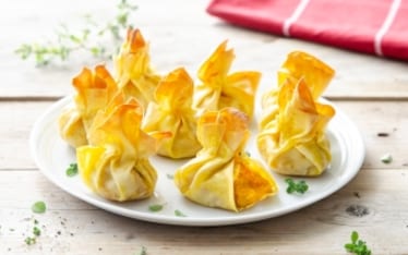 Fagottini alla zucca e zenzero