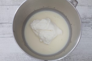 Preparazione Mattonella di yogurt al cocco e frutti di bosco  - Fase 2