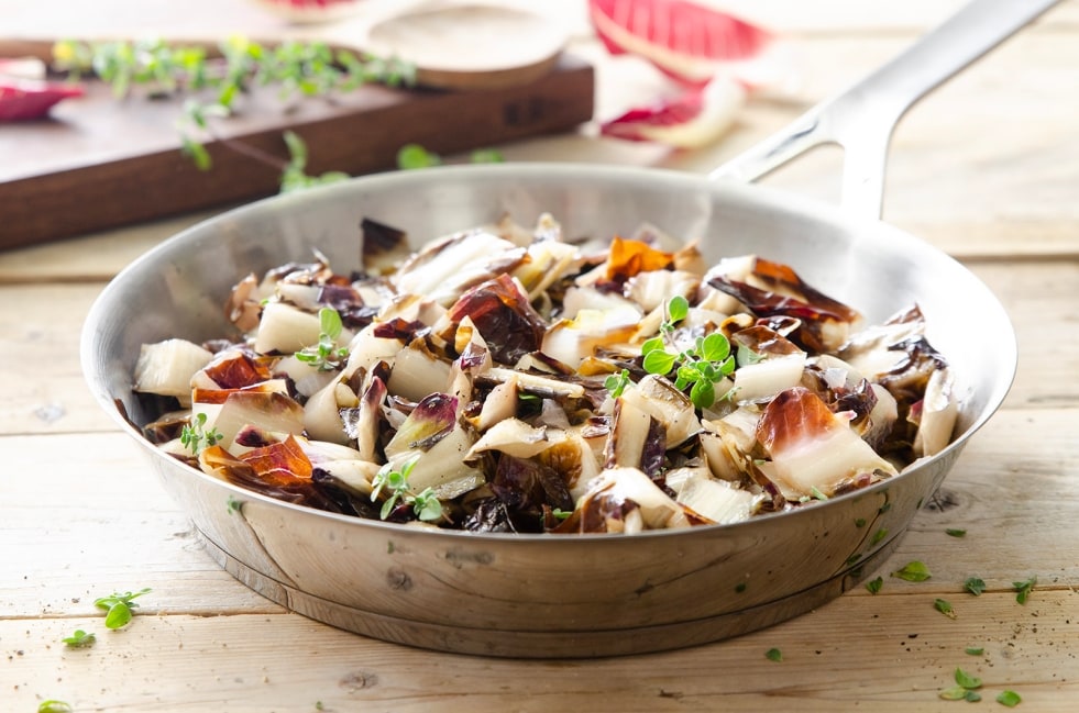 Radicchio in padella ricetta