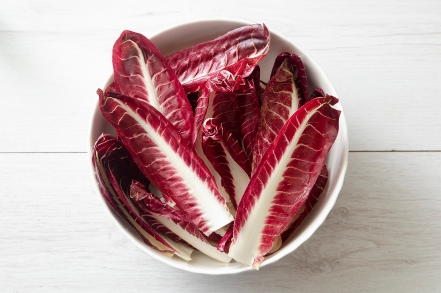Preparazione Radicchio in padella - Fase 1 Preparazione Radicchio in padella - Fase 1