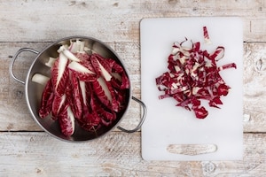 Preparazione Risotto al radicchio rosso di Treviso - Fase 1