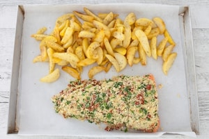 Preparazione Salmone in crosta con patate al forno - Fase 2