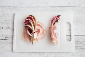 Preparazione Involtini gratinati di radicchio di Treviso tardivo e pancetta  - Fase 2