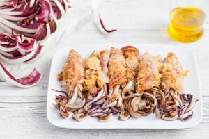 Preparazione Involtini gratinati di radicchio di Treviso tardivo e pancetta  - Fase 3