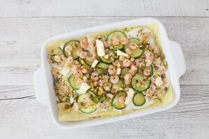 Preparazione Lasagne con zucchine e gamberetti - Fase 3