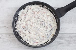 Preparazione Paccheri gratinati ripieni di stracchino, radicchio e speck - Fase 2