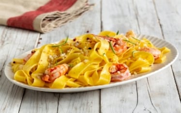 Pappardelle ai gamberi e lime