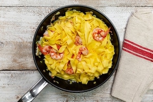 Preparazione Pappardelle ai gamberi e lime - Fase 2