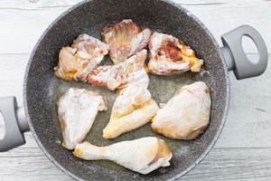 Preparazione Pollo al forno con arancia e finocchio - Fase 1