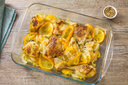 Preparazione Pollo al forno con arancia e finocchio - Fase 3 Preparazione Pollo al forno con arancia e finocchio - Fase 3