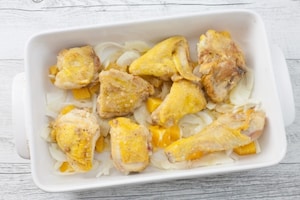 Preparazione Pollo al forno con arancia e finocchio - Fase 2