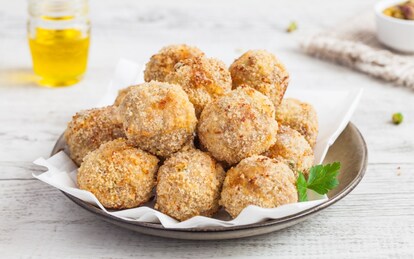 Polpette prosciutto crudo e pistacchi 