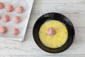 Preparazione Polpette prosciutto crudo e pistacchi  - Fase 2