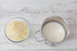 Preparazione Risotto ai carciofi con fonduta di formaggio  - Fase 1