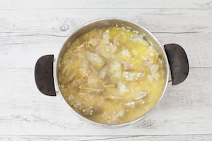 Preparazione Risotto ai carciofi con fonduta di formaggio  - Fase 2