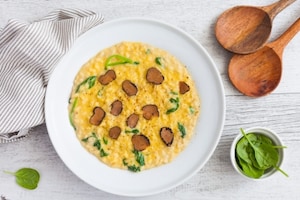 Preparazione Risotto d’orzo con crema di zucca allo yogurt - Fase 4