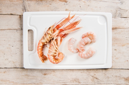 Preparazione Tagliolini agli scampi - Fase 1 Preparazione Tagliolini agli scampi - Fase 1