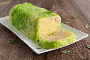 Preparazione Terrina di verza, patate e prosciutto - Fase 5