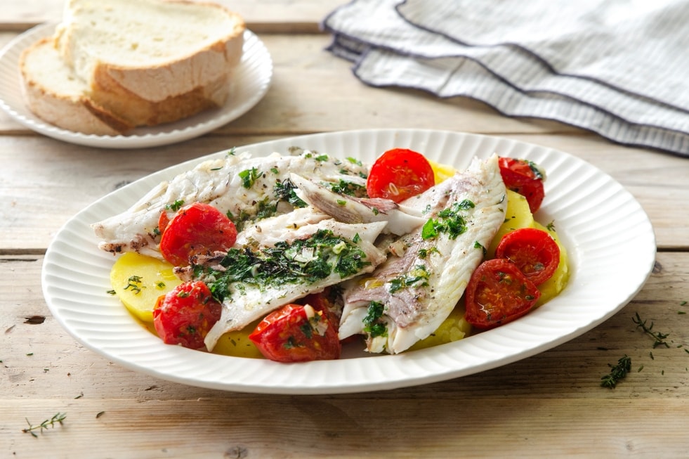 Branzino al vapore ricetta