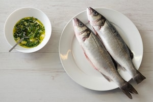 Preparazione Branzino al vapore - Fase 1