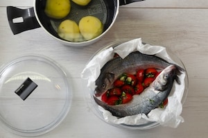 Preparazione Branzino al vapore - Fase 2
