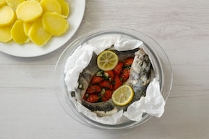 Preparazione Branzino al vapore - Fase 2