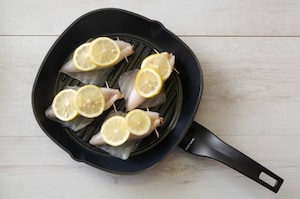 Preparazione Calamari grigliati ripieni di fagioli e pecorino - Fase 2