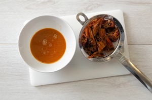 Preparazione Capesante e gamberi con capperini e cranberries - Fase 2