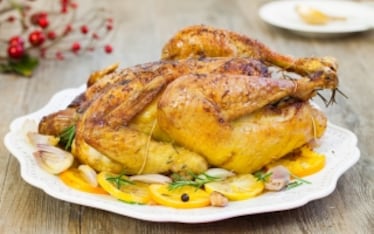 Cappone al forno agli agrumi