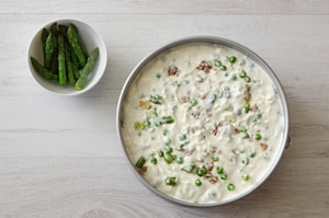 Preparazione Cheesecake salata con asparagi e robiola - Fase 3