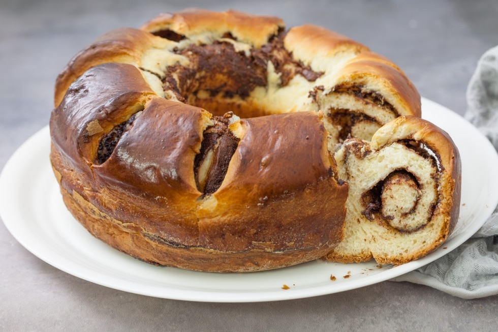 Ciambella di pan brioche alla Nutella ricetta