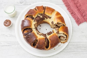 Preparazione Ciambella di pan brioche alla Nutella - Fase 4