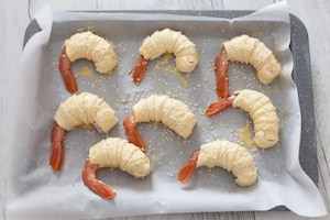 Preparazione Gamberi in sfoglia - Fase 2