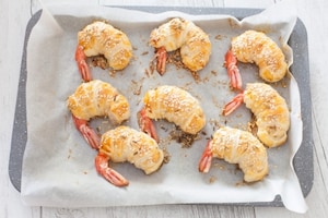 Preparazione Gamberi in sfoglia - Fase 2