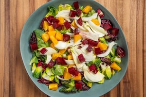 Preparazione Insalata di arance, finocchi, barbabietole e sgombro - Fase 4