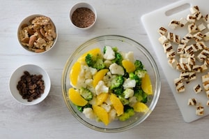 Preparazione Insalata di verdure invernali con tofu grigliato - Fase 3