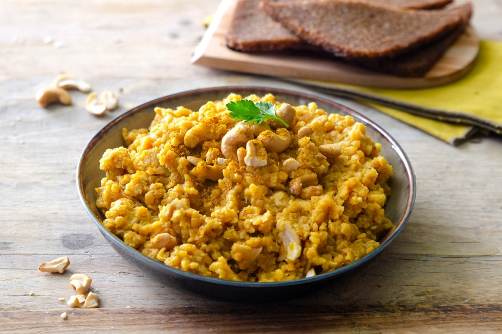 Paté di lenticchie rosse al curry  ricetta